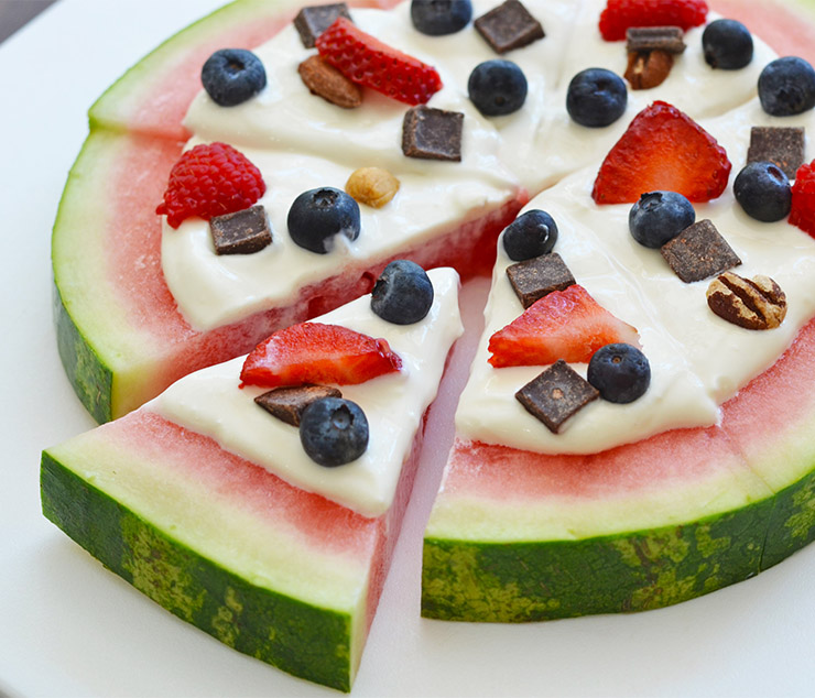 Watermelon Fruit Pizza Foods with Judes
