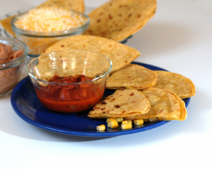 Quesadillas Using Yellow Corn Tortillas