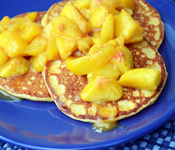 Oatmeal Pancakes With Peaches Foods With Judes