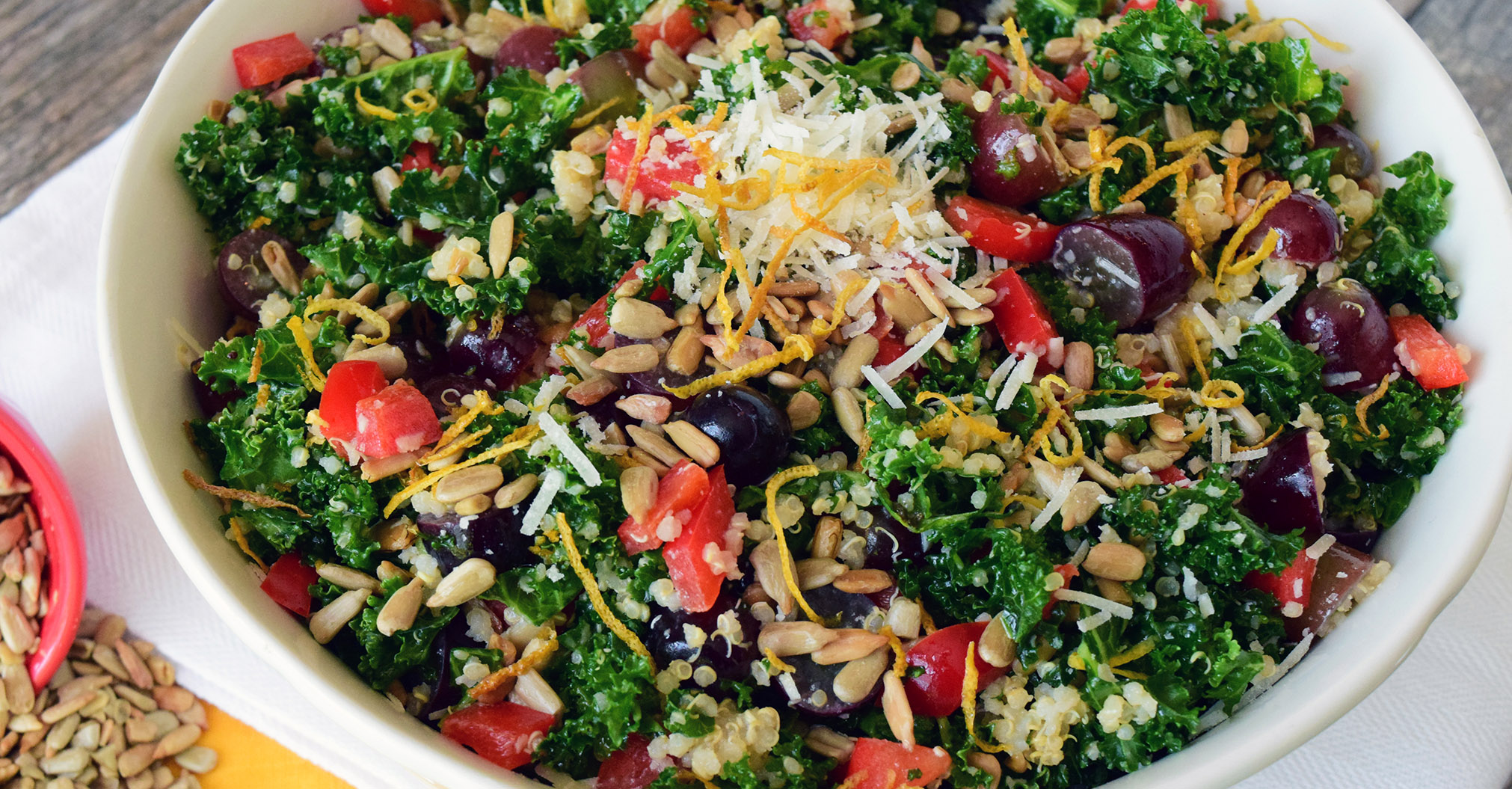 Kale Quinoa Salad (My Version of The Cheesecake Factory 