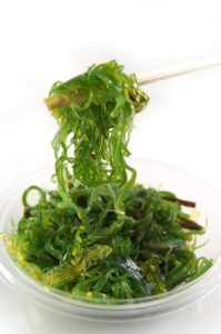 Salad made with Wakame Seaweed